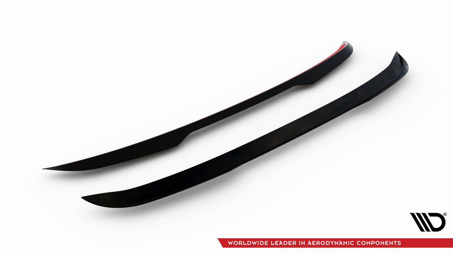Maxton Spoiler CAP für Porsche Cayenne Coupe Mk3 schwarz Hochglanz