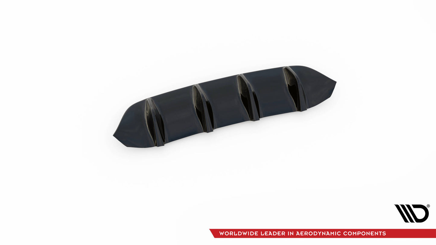Maxton Diffusor Heck Ansatz für Mercedes-AMG GLB 35 X247 schwarz Hochglanz
