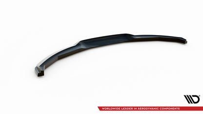 Maxton Front Ansatz V.1 für BMW 1er M-Paket E87 Facelift schwarz Hochglanz