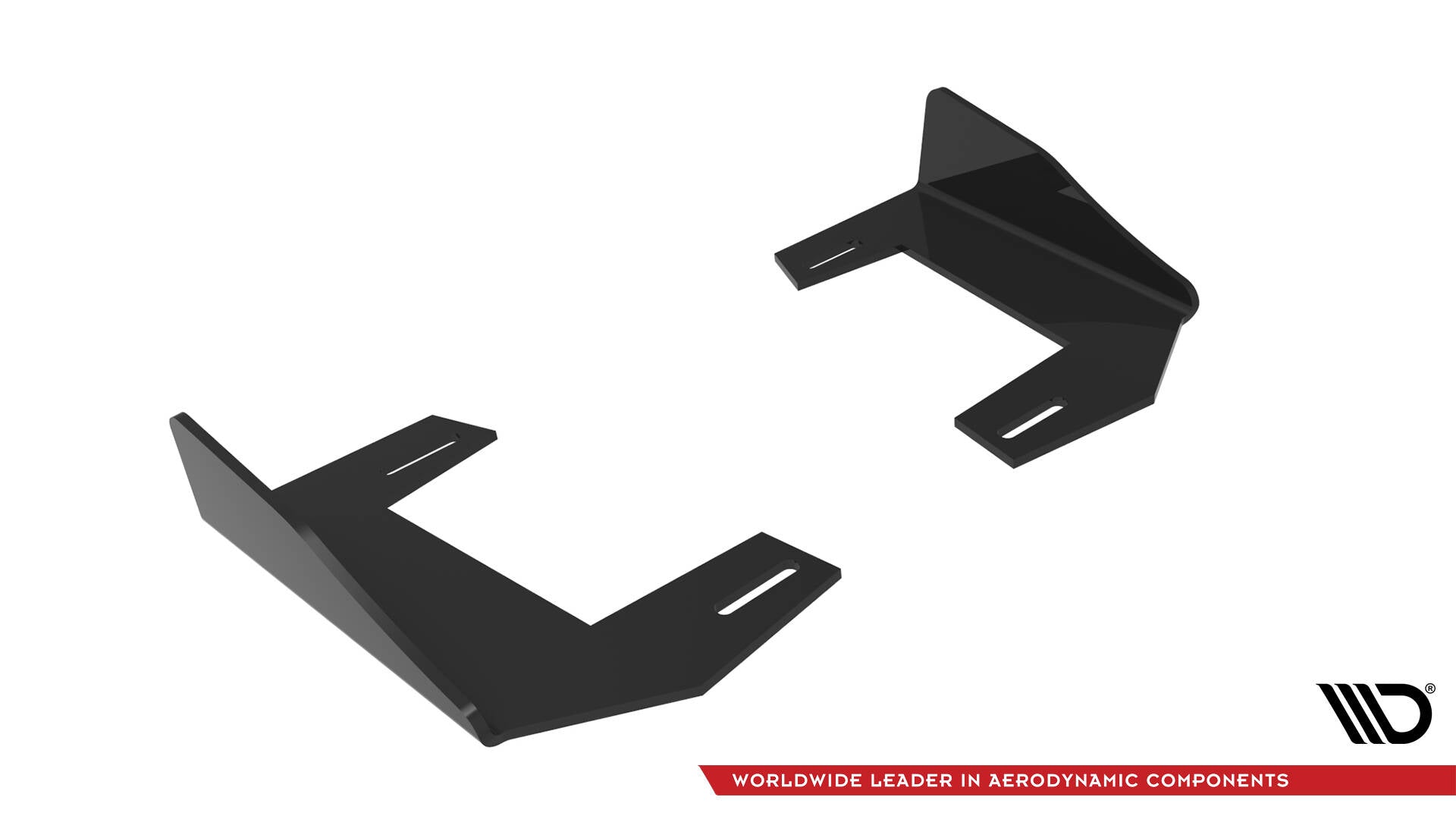 Maxton Hintere Seiten Flaps V.1 für BMW 1er F40 M-Paket / M135i schwarz Hochglanz
