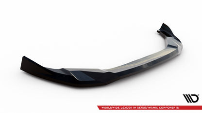 Maxton Front Ansatz V.2 für BMW X3 M F97 Facelift schwarz Hochglanz