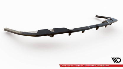 Maxton Mittlerer Diffusor Heck Ansatz DTM Look für V.1 BMW i4 M-Paket G26 schwarz Hochglanz