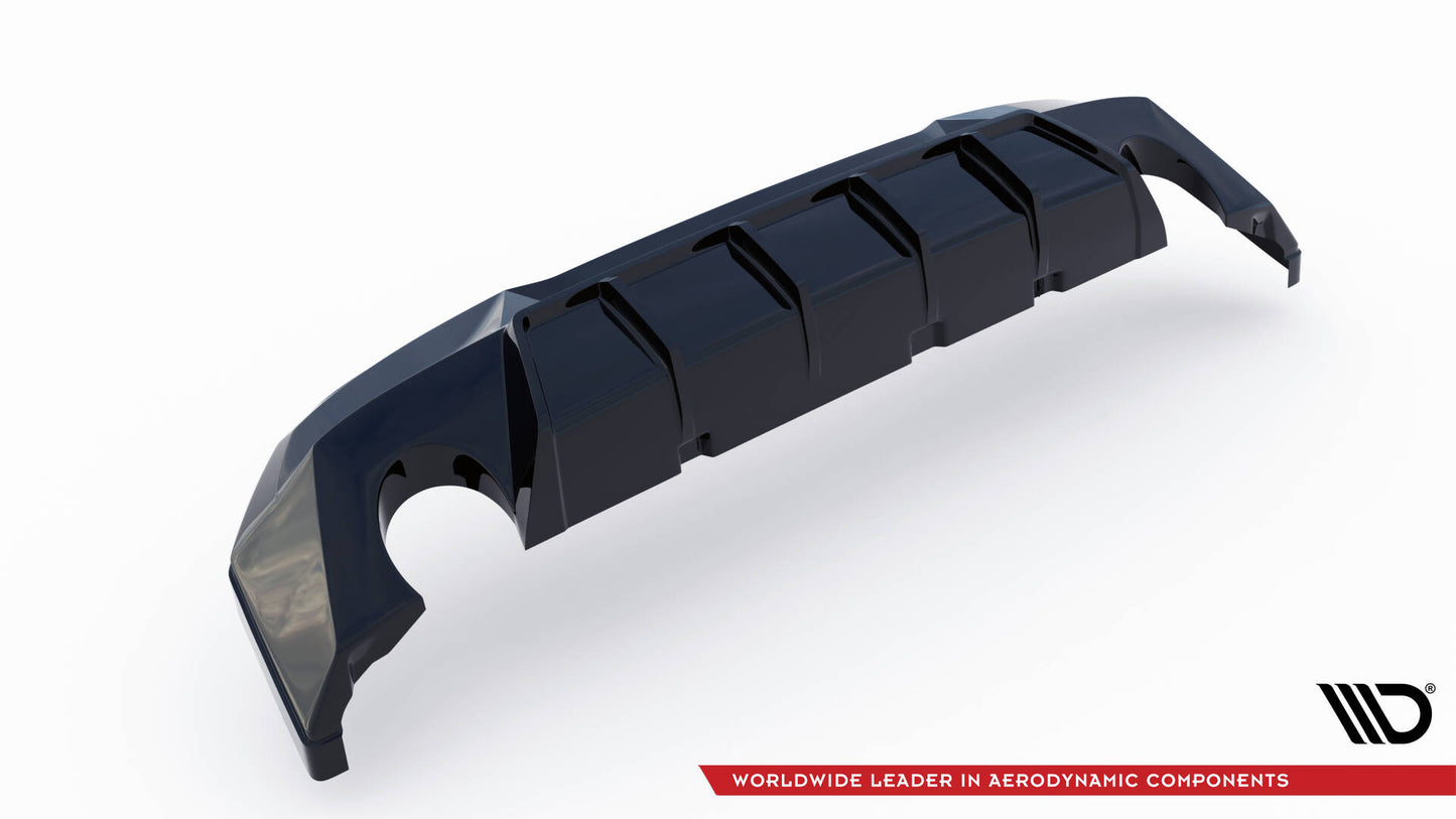 Maxton Diffusor Heck Ansatz für BMW 2 G42 schwarz Hochglanz