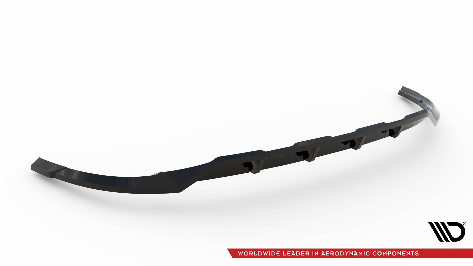 Maxton Hinten Splitter (mit einem vertikalem balken) Renault Espace Mk5 Facelift schwarz Hochglanz