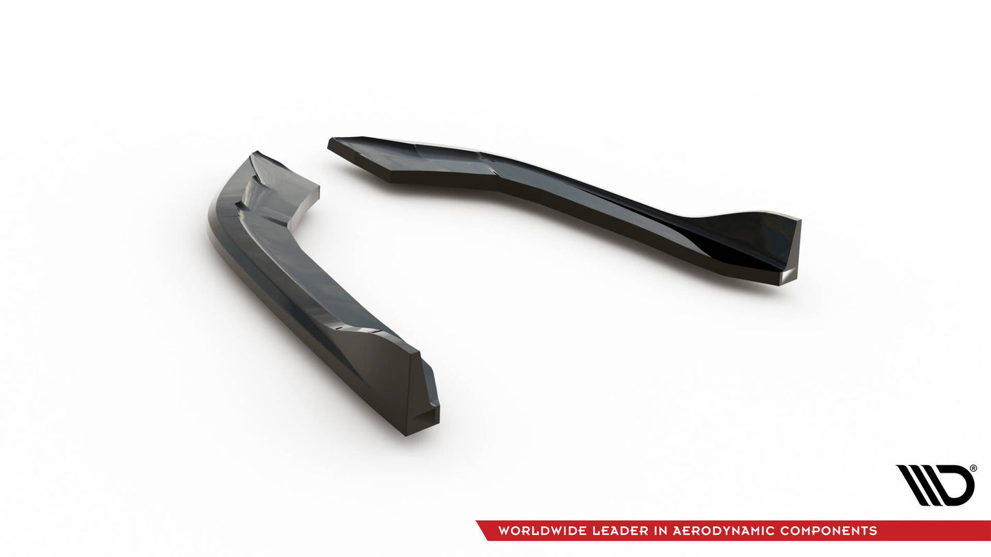 Maxton Heck Ansatz Flaps Diffusor V.1 für BMW 4er Gran Coupe M-Paket F36 schwarz Hochglanz