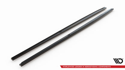 Maxton Seitenschweller Ansatz für Jaguar XE R-Sport X760 schwarz Hochglanz