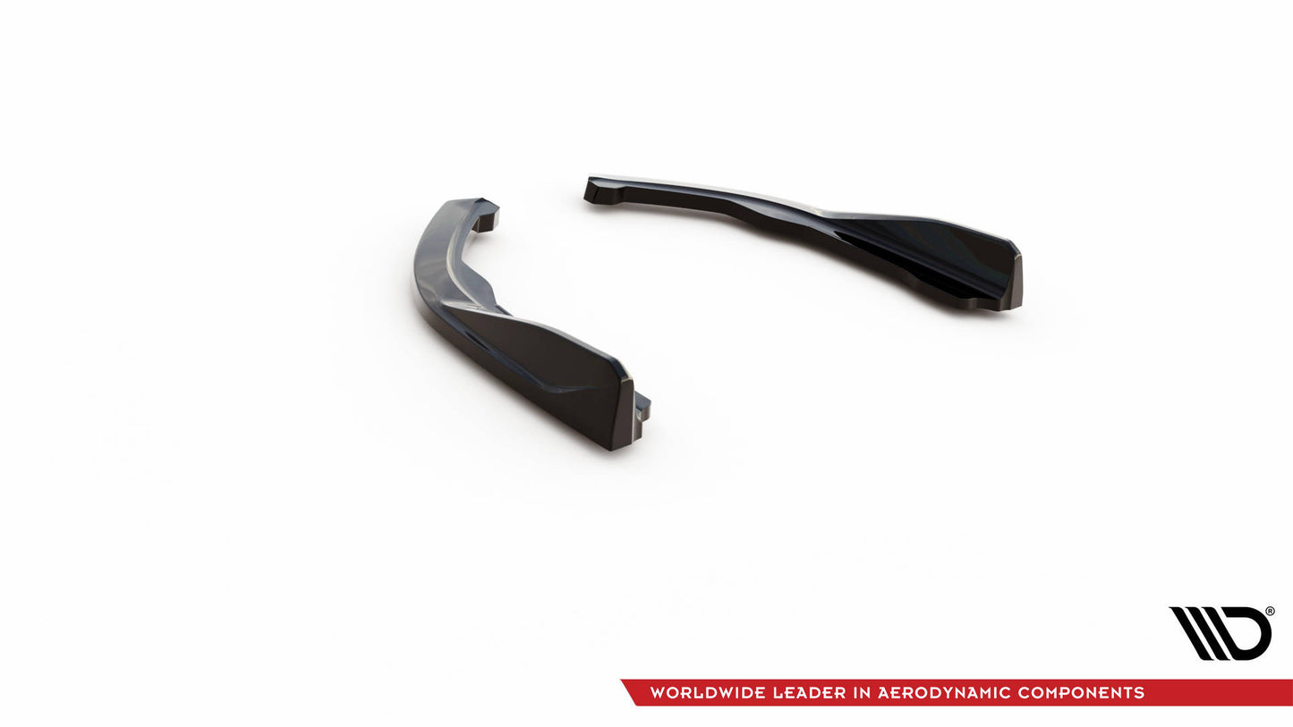Maxton Heck Ansatz Flaps Diffusor V.1 für BMW 2 Coupe M-Paket G42 schwarz Hochglanz
