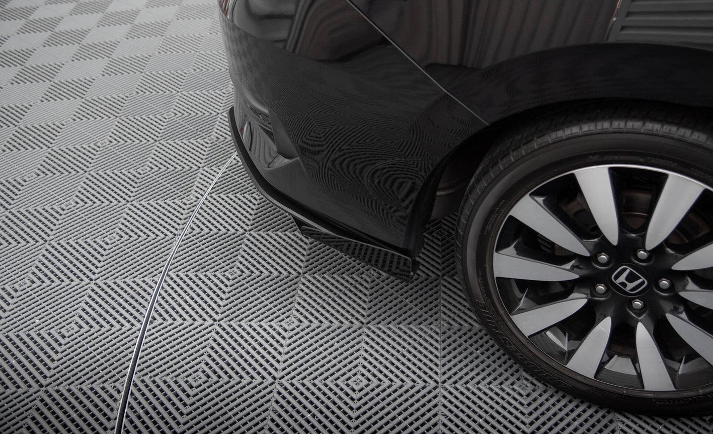 Maxton Street Pro Heck Ansatz Flaps Diffusor +Flaps für Honda Civic Mk10 schwarz Hochglanz