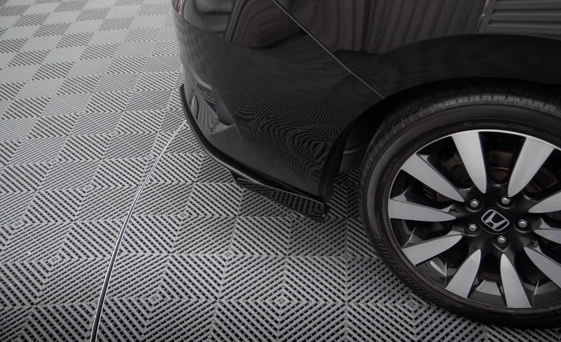 Maxton Street Pro Heck Ansatz Flaps Diffusor +Flaps für Honda Civic Mk10 schwarz Hochglanz