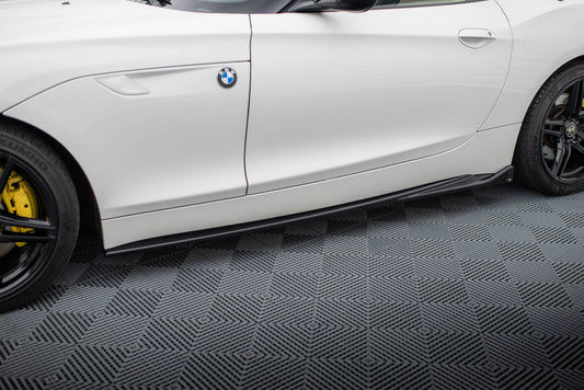 Maxton Seitenschweller Ansatz für BMW Z4 E89 schwarz Hochglanz