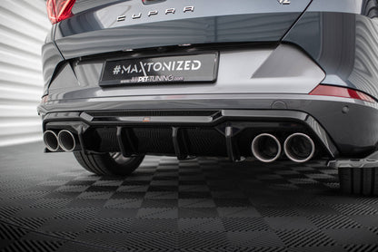 Maxton Diffusor Heck Ansatz für + Endschalldampfer Sportauspuff Attrappe Cupra Formentor Mk1