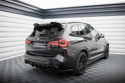Maxton Spoiler CAP für 3D BMW X3 M F97 Facelift schwarz Hochglanz