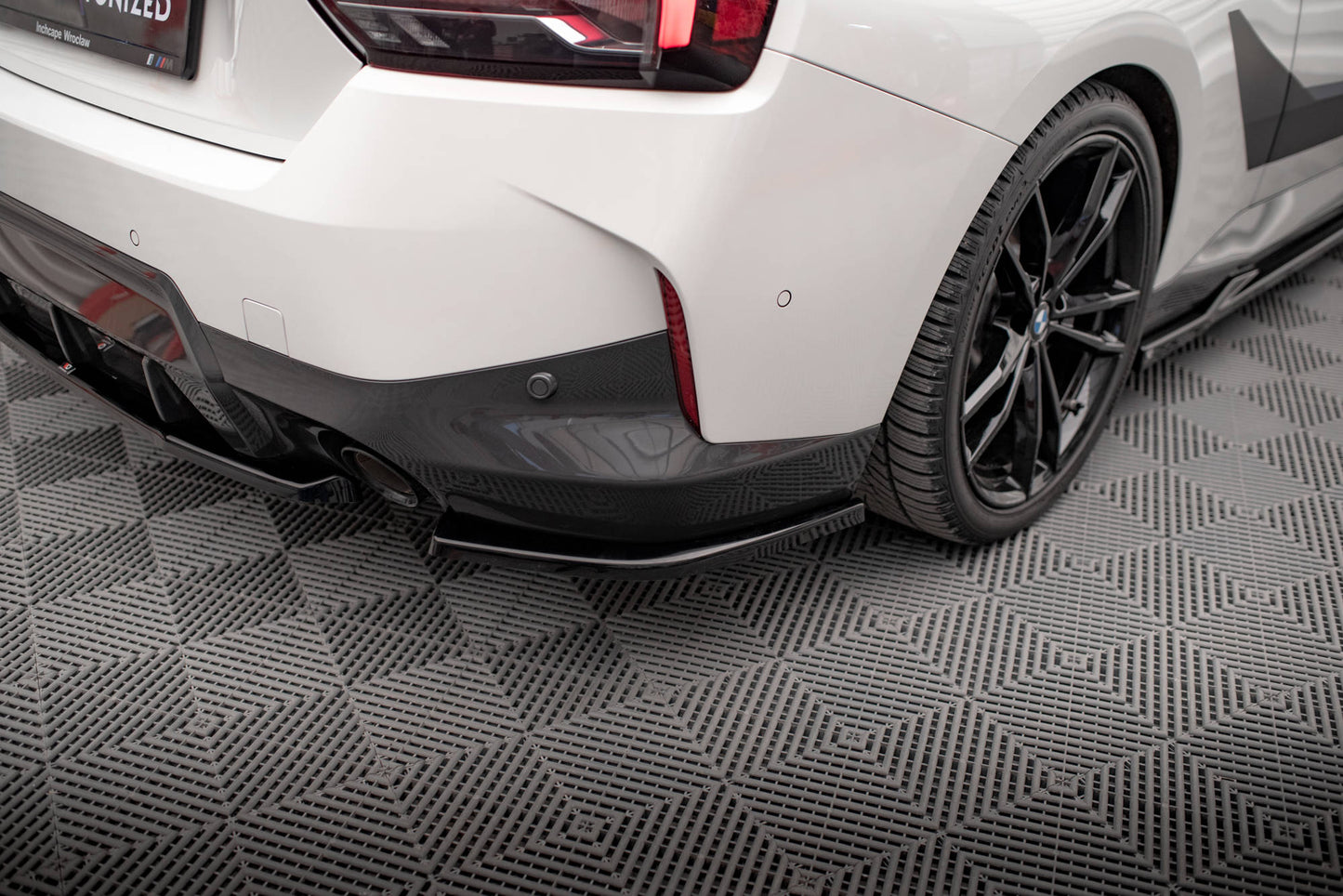 Maxton Heck Ansatz Flaps Diffusor V.2 für BMW 2 Coupe M-Paket G42 schwarz Hochglanz