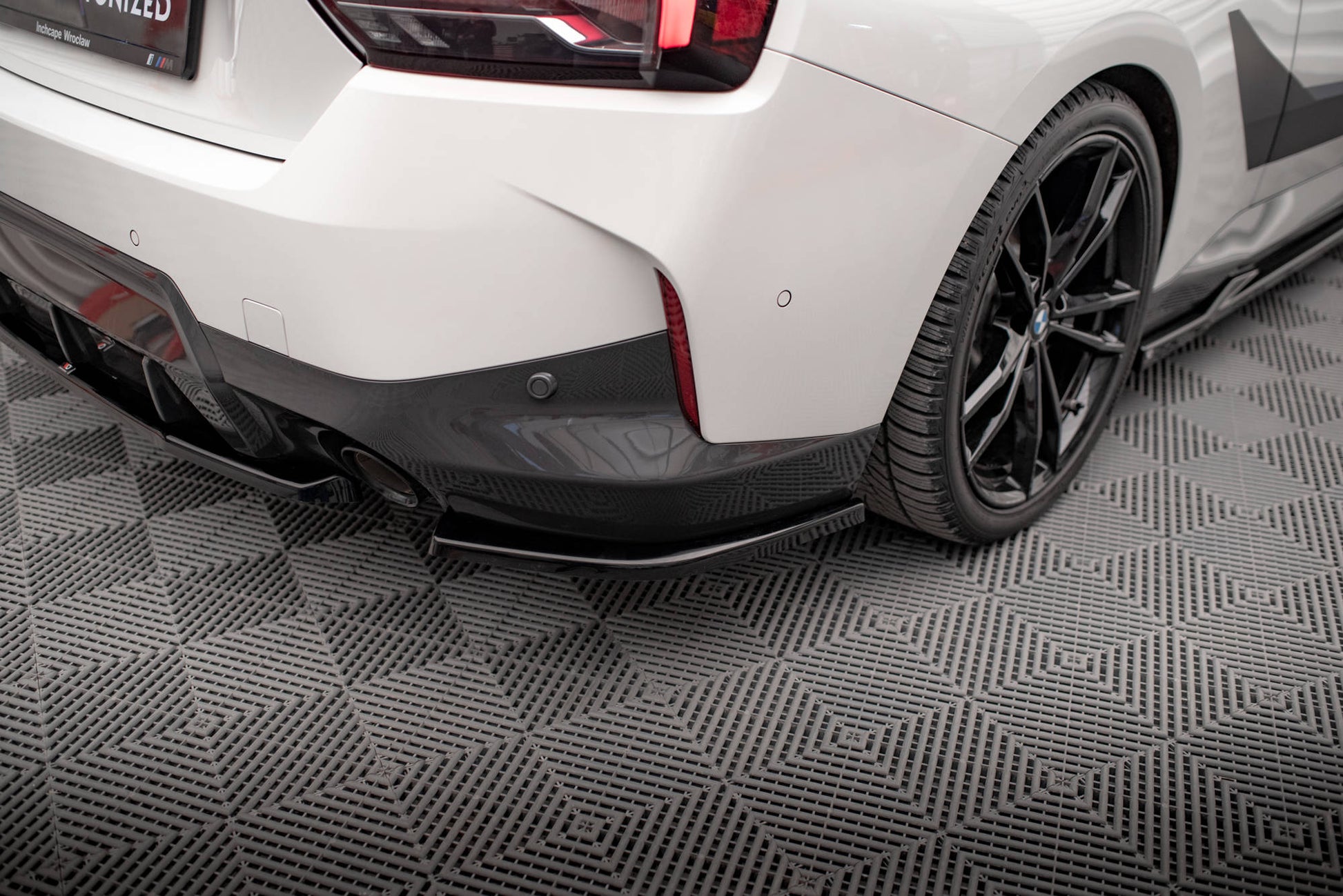 Maxton Heck Ansatz Flaps Diffusor V.2 für BMW 2 Coupe M-Paket G42 schwarz Hochglanz