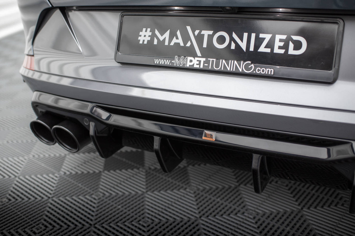 Maxton Diffusor Heck Ansatz V.3 für Cupra Formentor VZ Mk1 schwarz Hochglanz