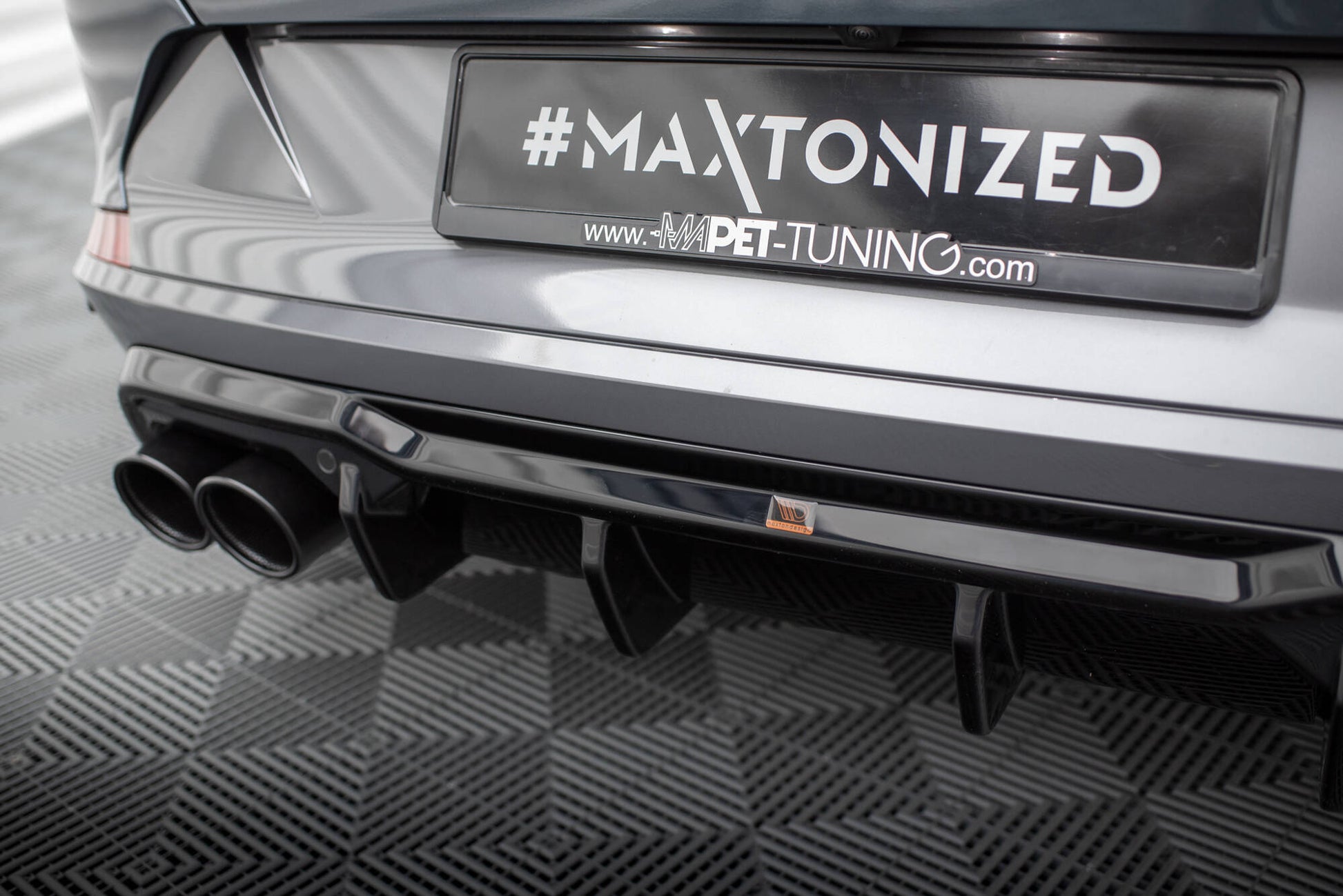 Maxton Diffusor Heck Ansatz V.3 für Cupra Formentor VZ Mk1 schwarz Hochglanz