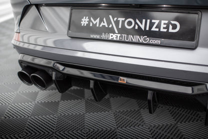 Maxton Diffusor Heck Ansatz V.3 für Cupra Formentor VZ Mk1 schwarz Hochglanz
