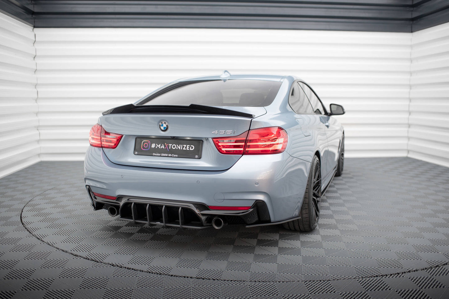Maxton Street Pro Heck Ansatz Flaps Diffusor für BMW 4er35i Coupe M-Paket F32