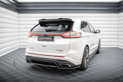 Maxton Mittlerer Diffusor Heck Ansatz DTM Look für Ford Edge Sport Mk2 schwarz Hochglanz