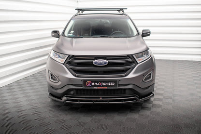 Maxton Front Ansatz für Ford Edge Mk2 schwarz Hochglanz