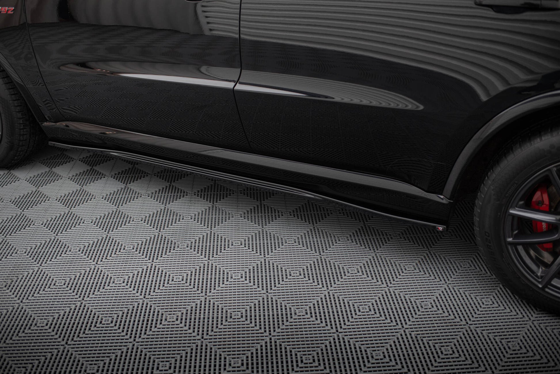 Maxton Seitenschweller Ansatz für Dodge Durango SRT Mk3  schwarz Hochglanz
