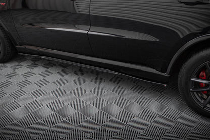 Maxton Seitenschweller Ansatz für Dodge Durango SRT Mk3  schwarz Hochglanz