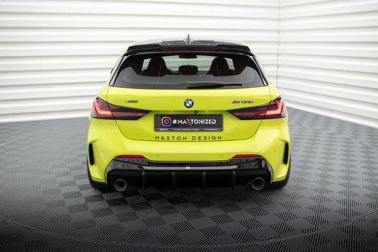 Maxton Diffusor Heck Ansatz V.3 für BMW 1er F40 M-Paket/ M135i (Einzelauspuff-Version)