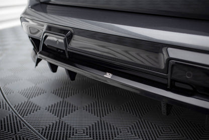 Maxton Mittlerer Diffusor Heck Ansatz DTM Look für BMW X5 M F95 Facelift schwarz Hochglanz