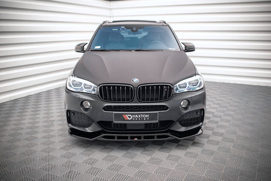 Maxton Front Ansatz V.2 für BMW X5 M-Paket F15 schwarz Hochglanz
