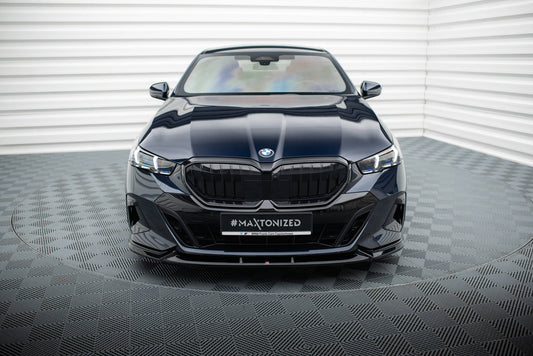 Maxton Front Ansatz V.1 für BMW 5er M-Paket G60 schwarz Hochglanz