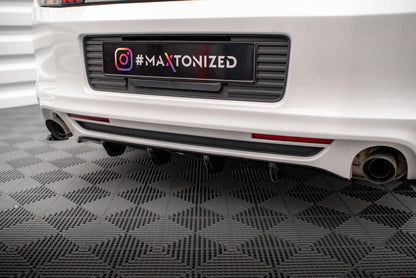 Maxton Diffusor Heck Ansatz für Ford Mustang Mk5 Facelift schwarz Hochglanz
