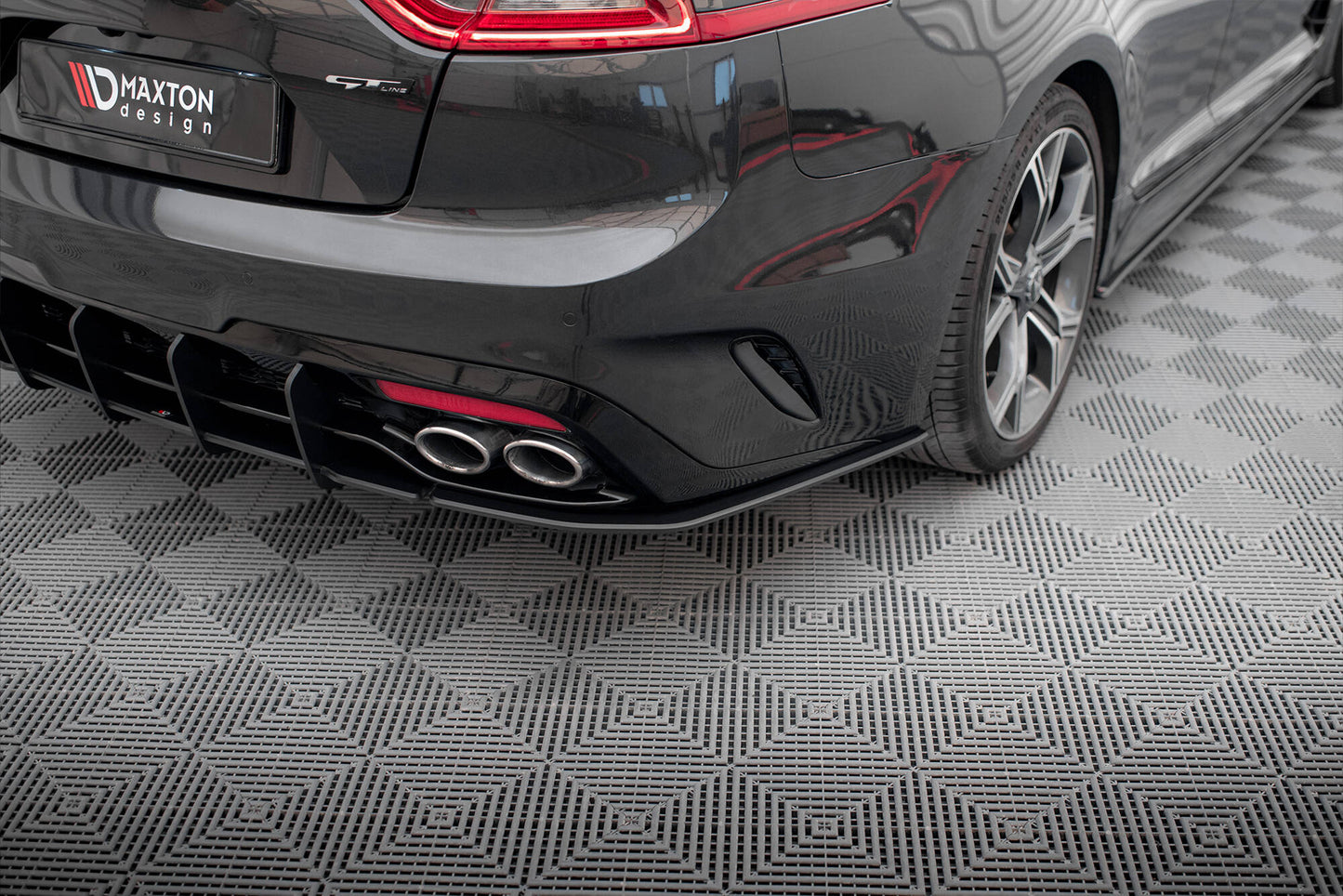 Maxton Street Pro Heck Ansatz Flaps Diffusor für Kia Stinger GT / GT-Line  Mk1