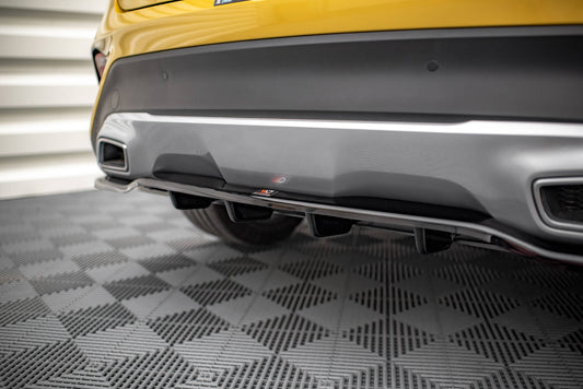 Maxton Mittlerer Diffusor Heck Ansatz DTM Look für Kia XCeed Mk1 schwarz Hochglanz