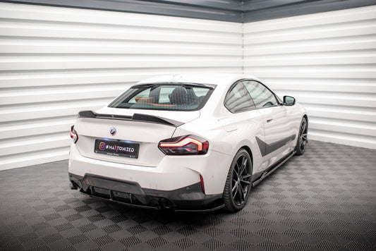 Maxton Heck Ansatz Flaps Diffusor V.2 für BMW 2 Coupe M-Paket G42 schwarz Hochglanz