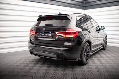 Maxton Heck Ansatz Flaps Diffusor für BMW X3 G01 schwarz Hochglanz