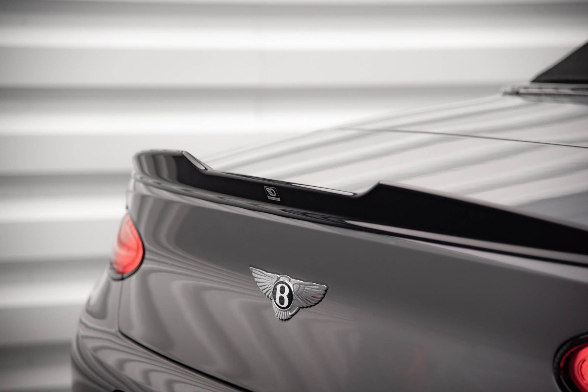 Maxton 3D Spoiler CAP für Bentley Continental Convertible GT Mk3 schwarz Hochglanz