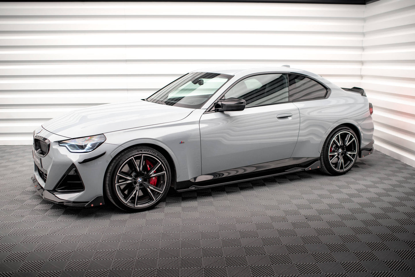 Maxton Seitenschweller Ansatz für V.2 für + Flaps BMW 2 Coupe M-Paket / M240i G42