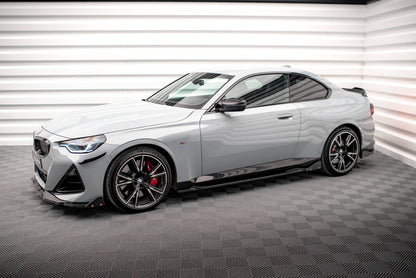 Maxton Seitenschweller Ansatz für V.2 für + Flaps BMW 2 Coupe M-Paket / M240i G42