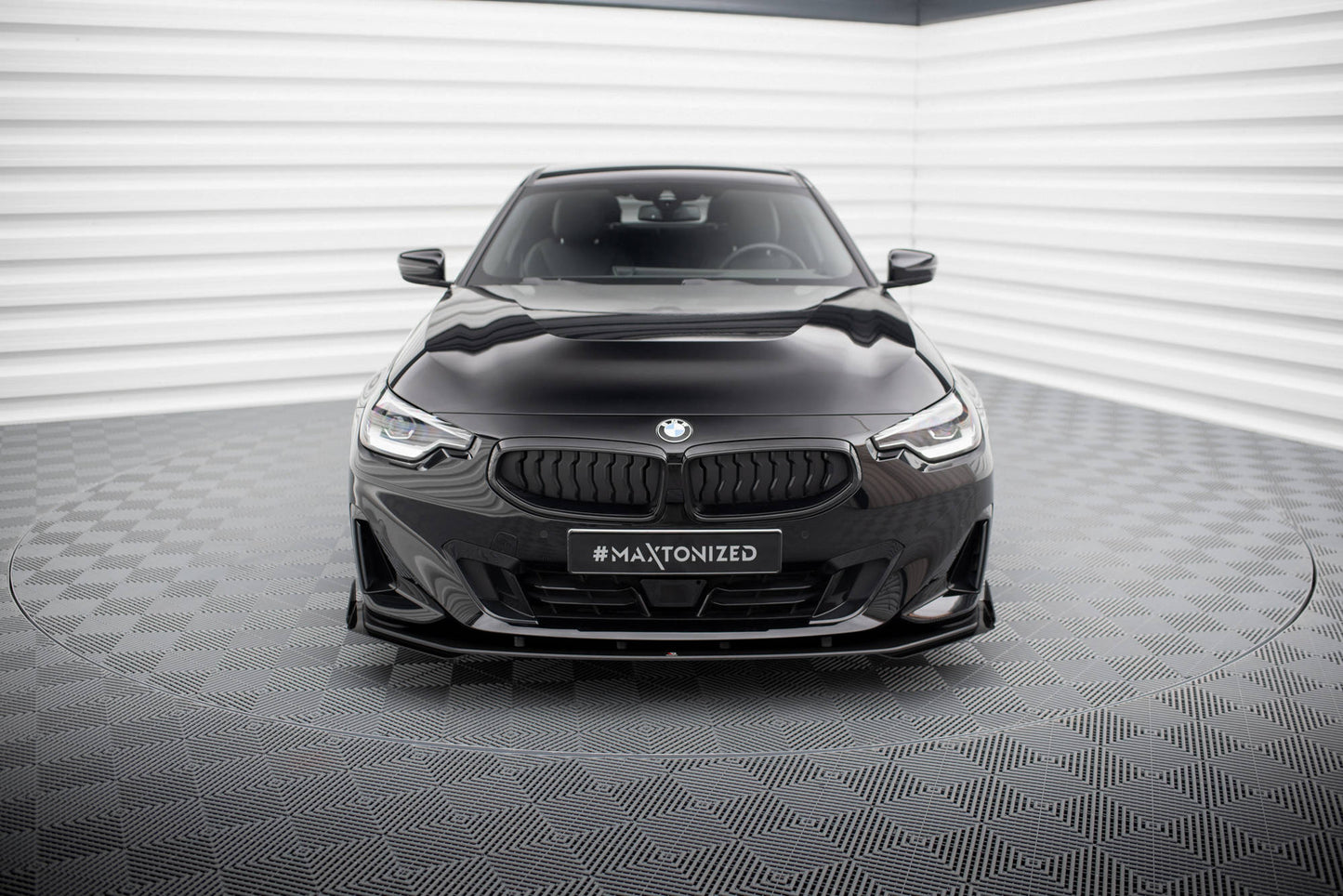 Maxton Street Pro Front Ansatz für +Flaps für + Flaps BMW 2 Coupe G42 schwarz Hochglanz