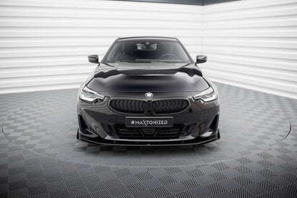 Maxton Street Pro Front Ansatz für +Flaps für + Flaps BMW 2 Coupe G42 schwarz Hochglanz