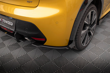 Maxton Street Pro Heck Ansatz Flaps Diffusor +Flaps für Peugeot 208 GT Mk2 schwarz Hochglanz
