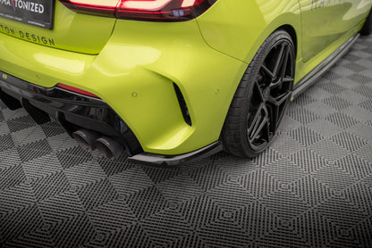 Maxton Heck Ansatz Flaps Diffusor V.5 für BMW 1er F40 M-Paket/ M135i schwarz Hochglanz