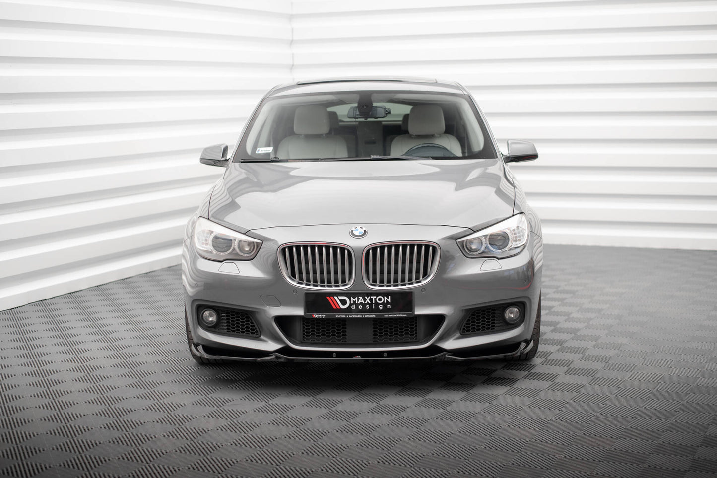 Maxton Front Ansatz für BMW 5er GT M-Paket F07 schwarz Hochglanz