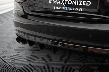 Maxton Diffusor Heck Ansatz für Audi S5 Coupe / Cabrio S-Line 8T