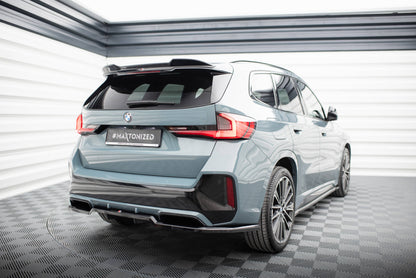Maxton Spoiler CAP für 3D BMW X1 M-Paket U11 schwarz Hochglanz