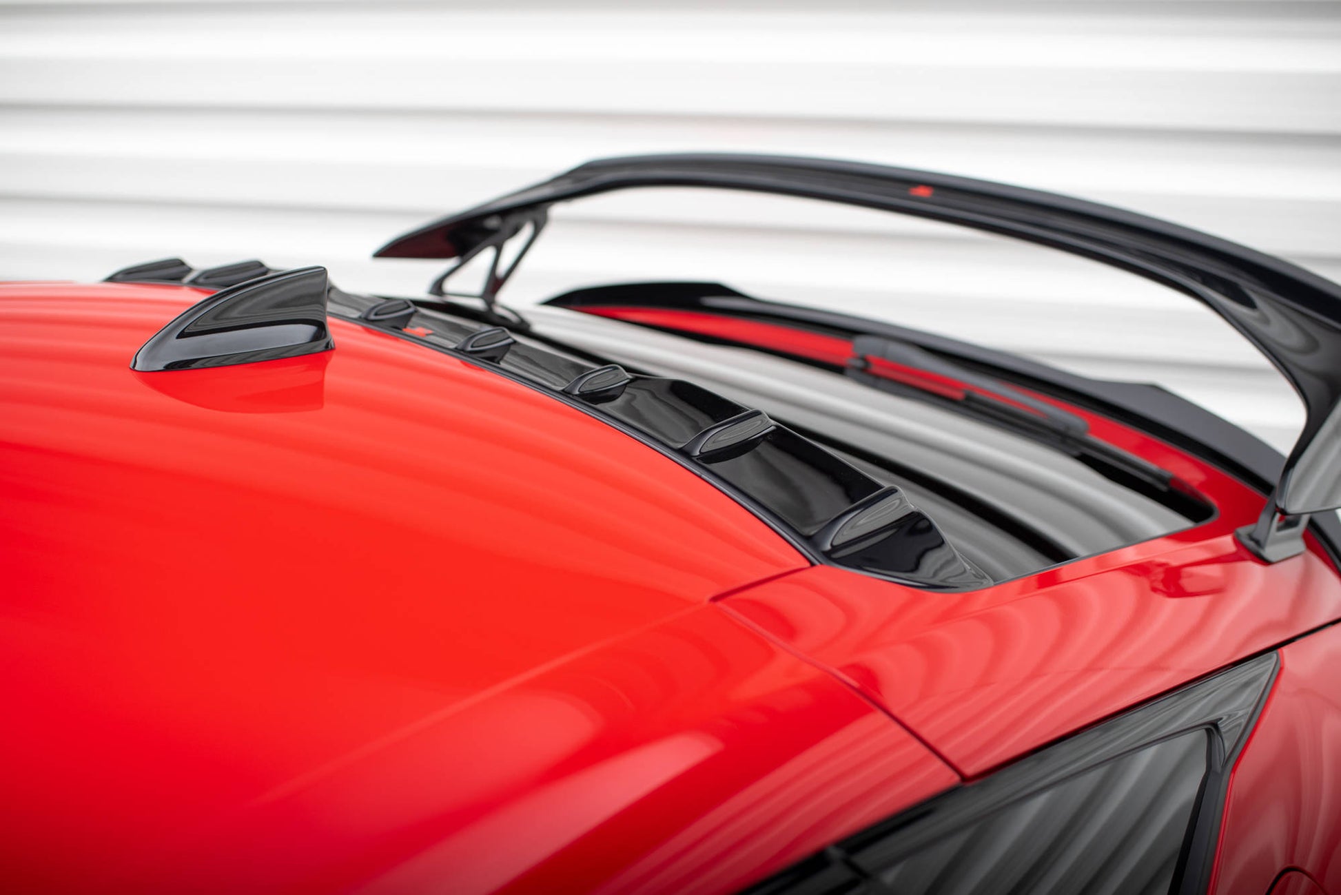 Maxton Heckscheiben Spoiler für Honda Civic Type-R Mk 11 schwarz Hochglanz