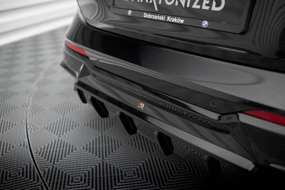 Maxton Diffusor Heck Ansatz für BMW 2 G42 schwarz Hochglanz