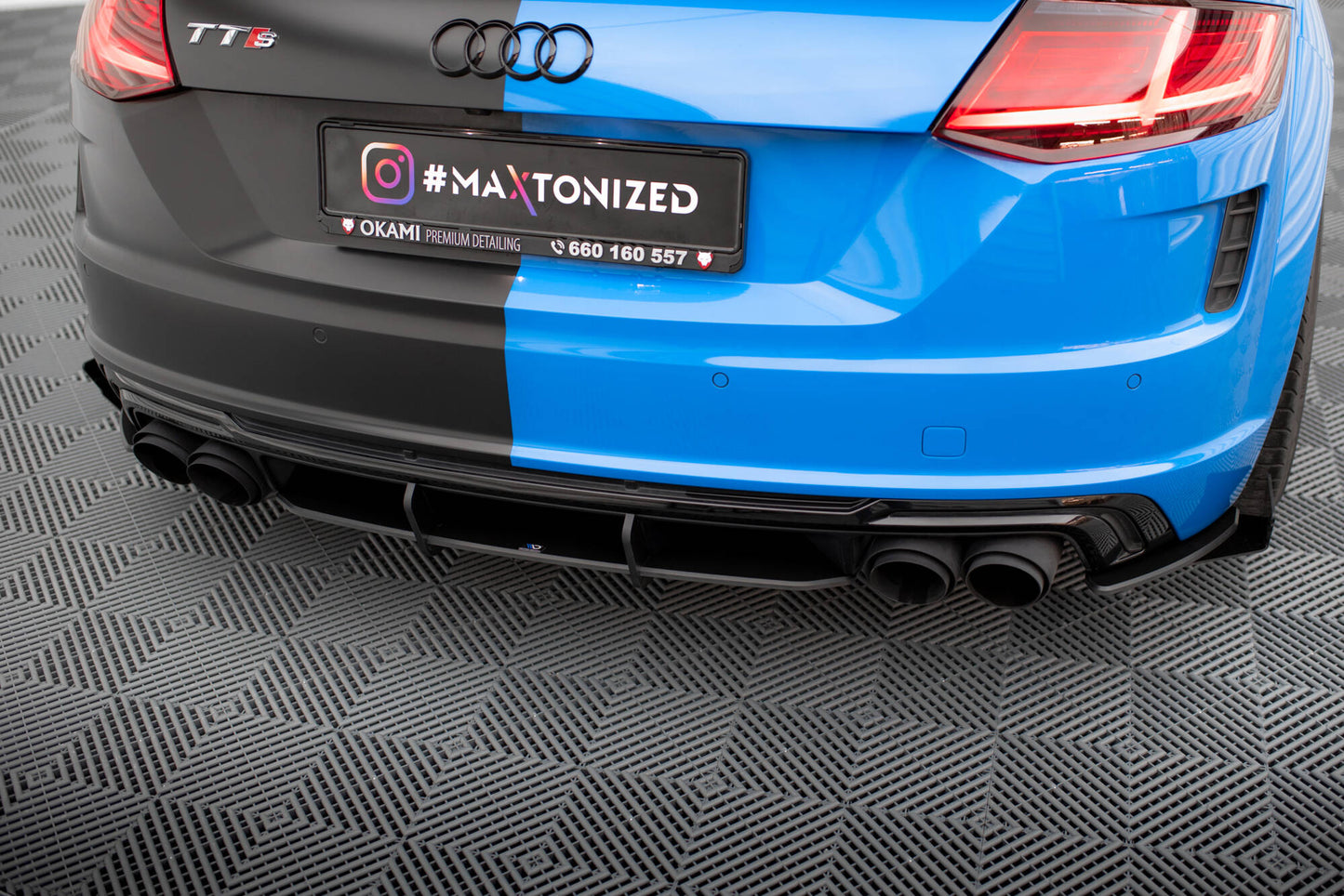Maxton Street Pro Heckschürze für Audi TT S 8S Facelift