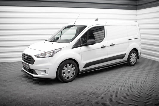 Maxton Seitenschweller Ansatz für Ford Transit Connect Mk2 Facelift schwarz Hochglanz