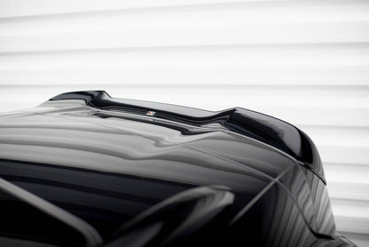 Maxton Spoiler CAP für 3D Porsche Cayenne Mk2 Facelift schwarz Hochglanz